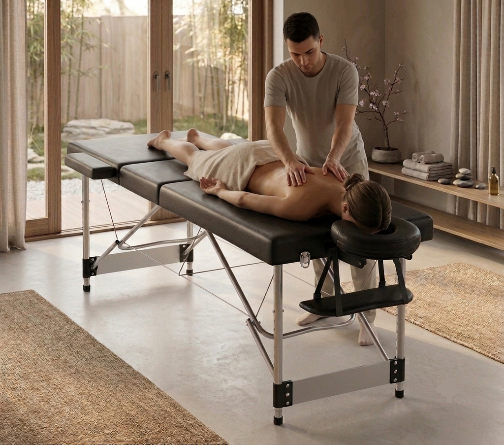 Table de Massage Pliante en Aluminium
