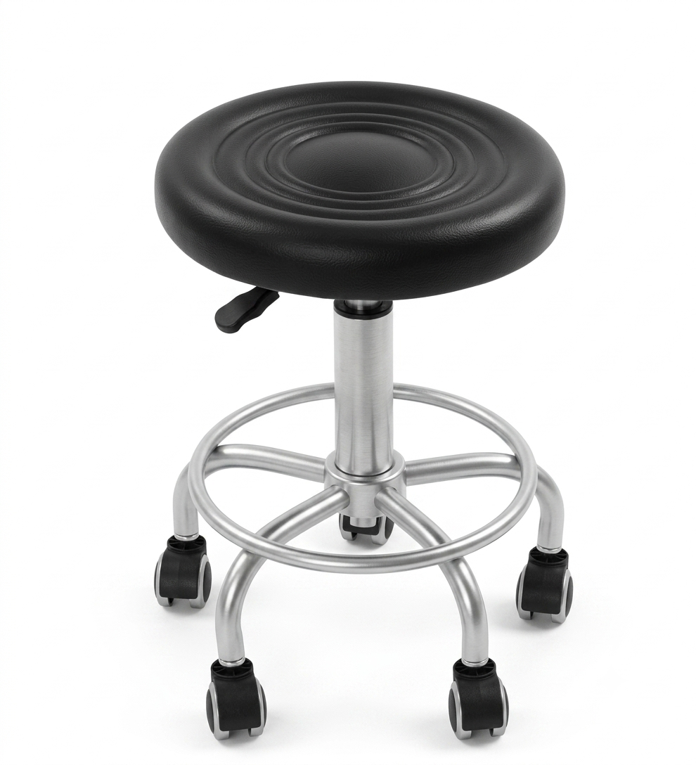 Tabouret à Roulettes Réglable en Hauteur