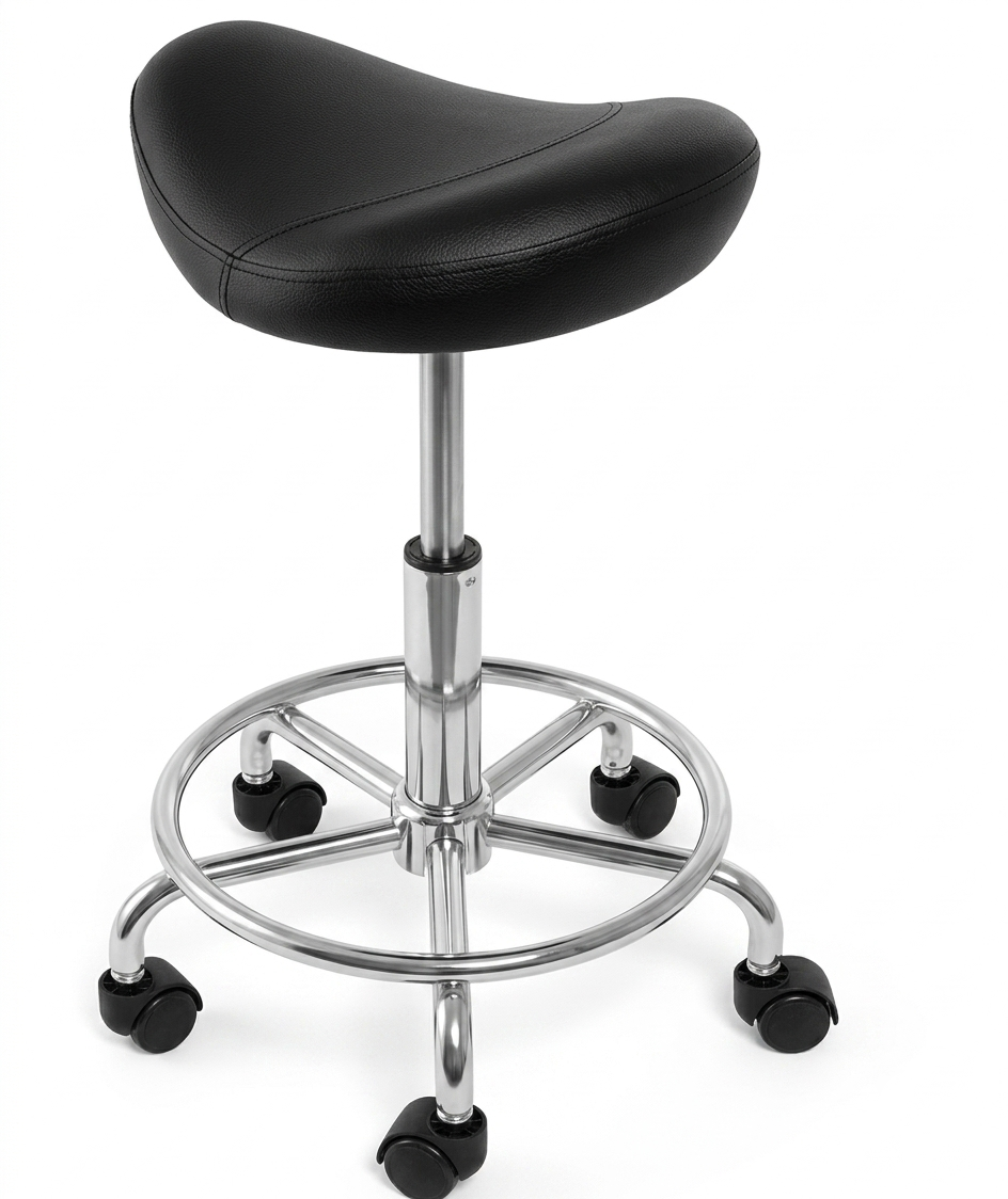 Tabouret de Selle Ergonomique à Roulettes